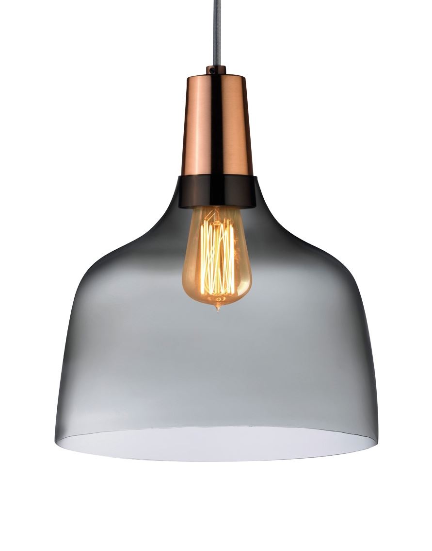 Mira Pendant Light Smoked Glass