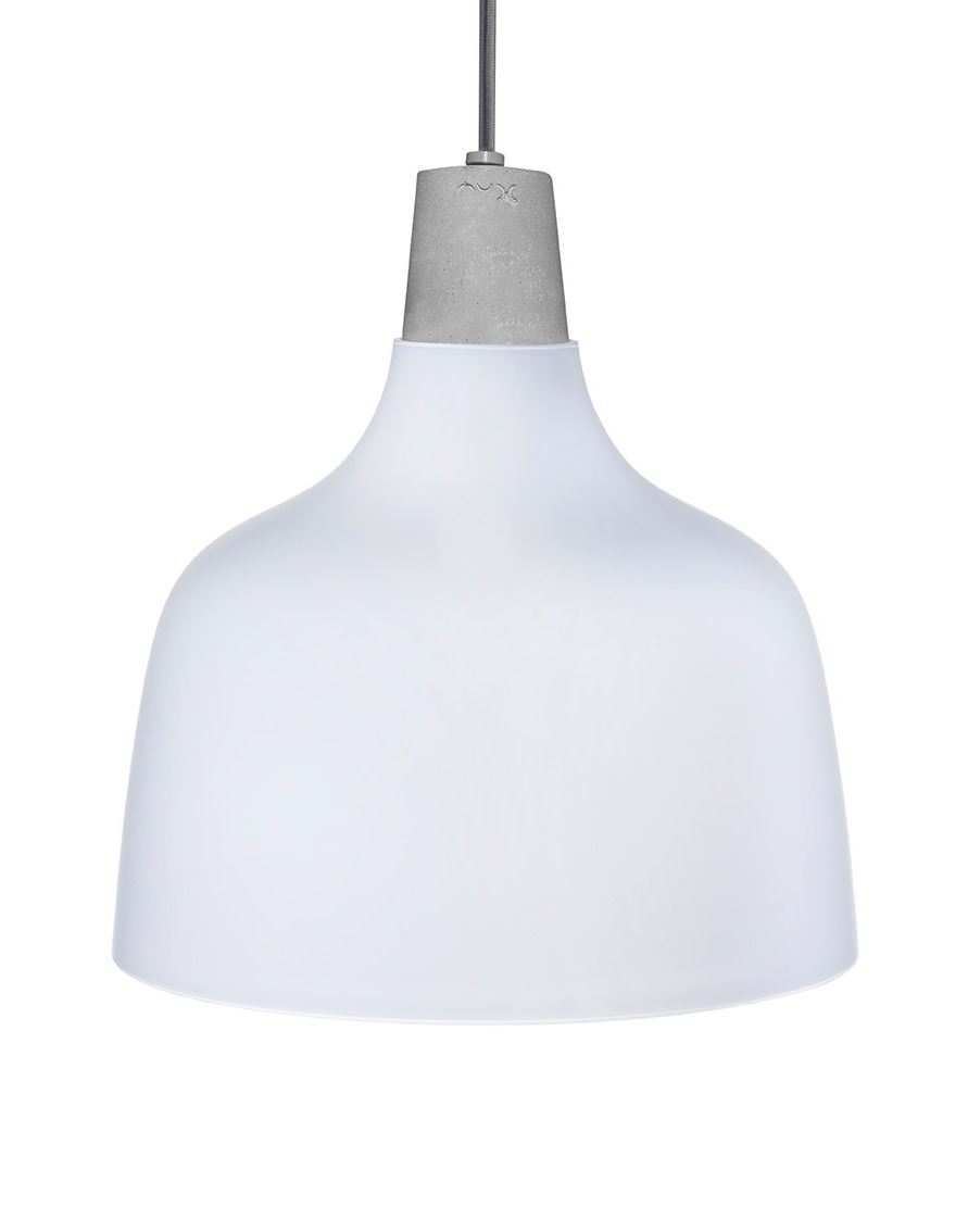 Mira Pendant Light Matt White Glass