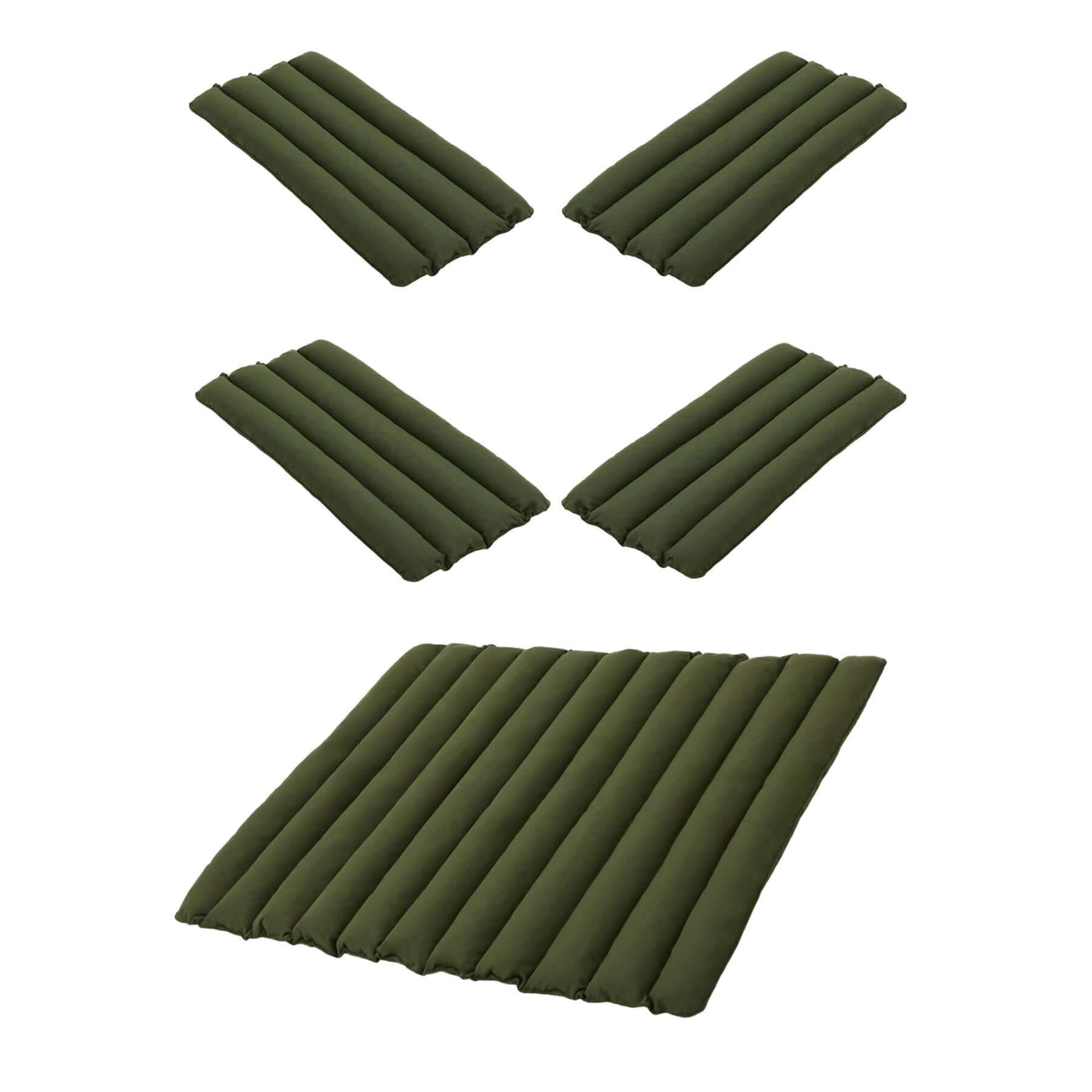 Hay Pallisade Patio Collection Soft Quilted Cushion Set Olive Green Designer Furniture From Holloways Of Ludlow