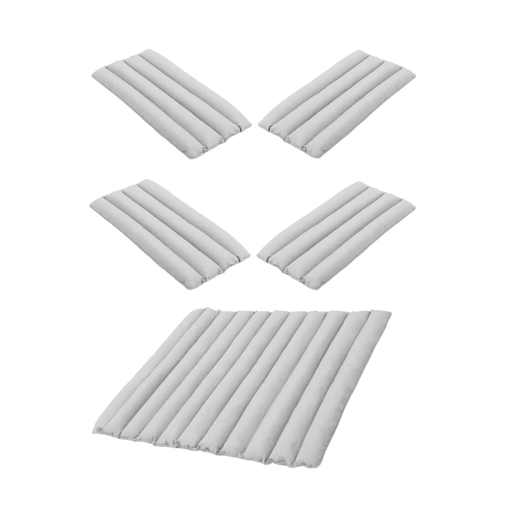 Hay Pallisade Patio Collection Soft Quilted Cushion Set Sky Grey White Designer Furniture From Holloways Of Ludlow