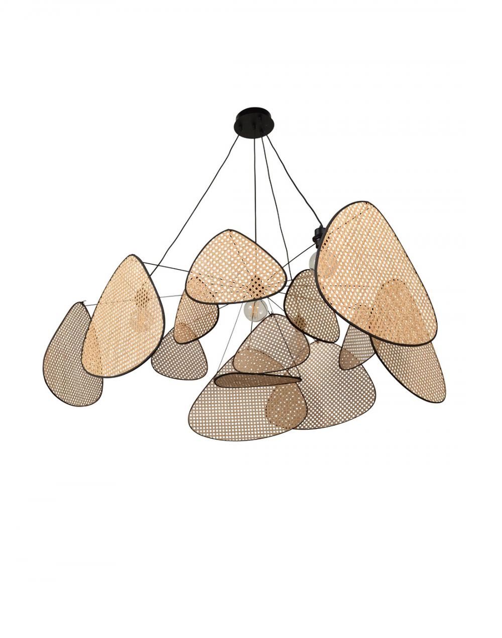 Screen Pendant Beige Large Brown Designer Pendant Lighting