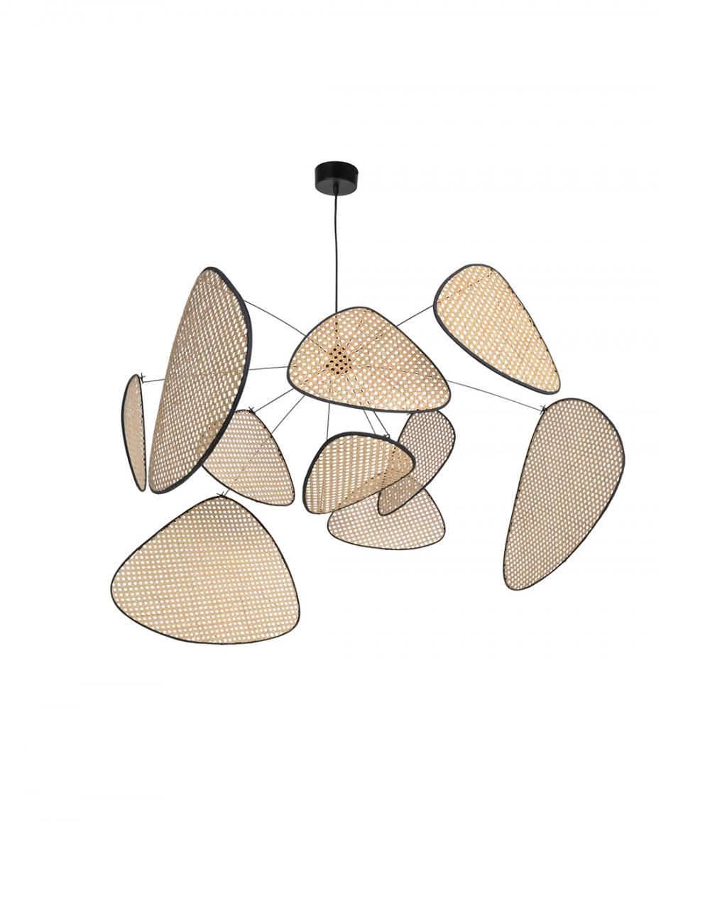 Screen Pendant Beige Small Brown Designer Pendant Lighting