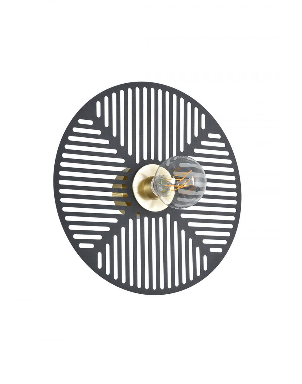 Waterlily Wall Light Black