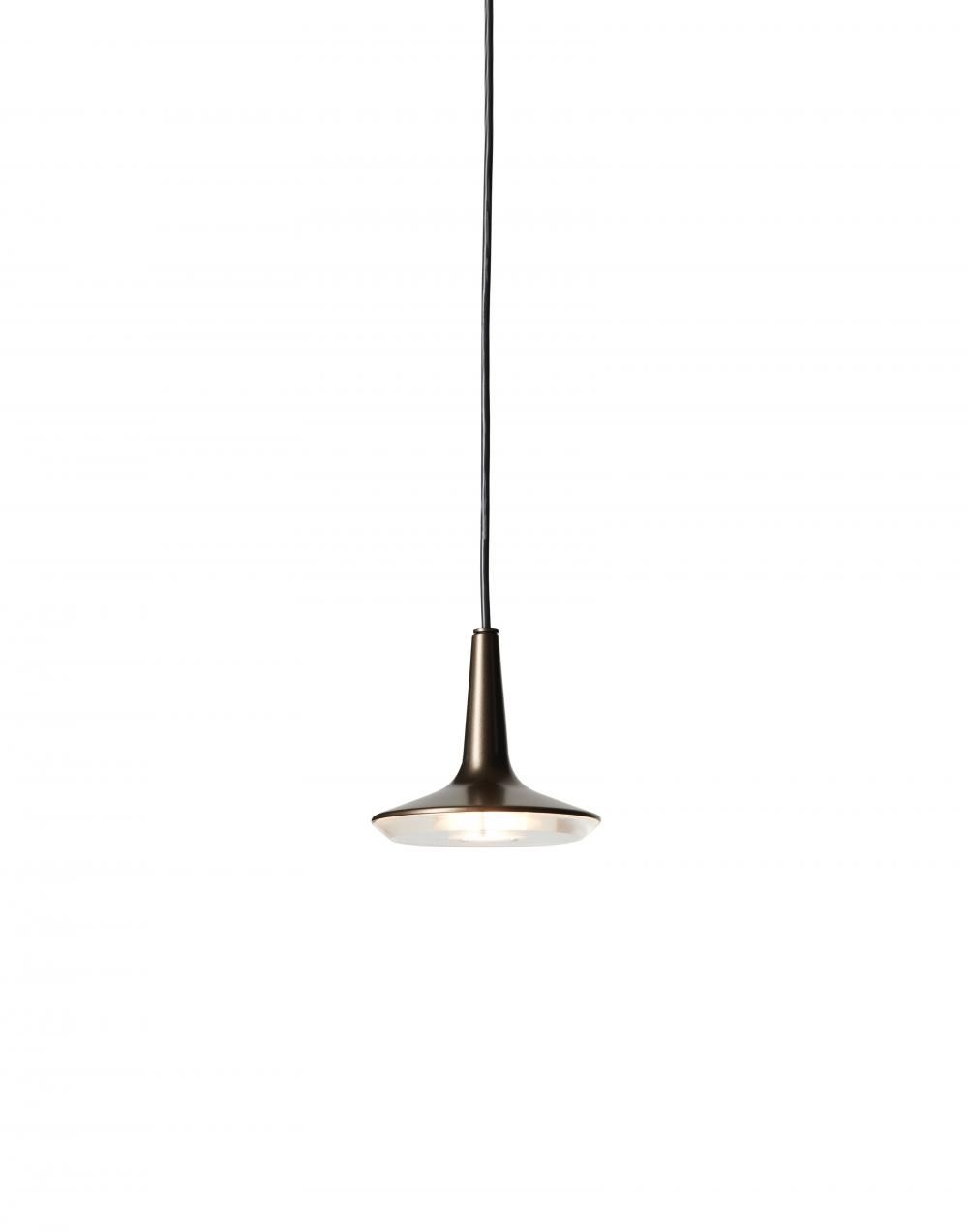 Oluce Kin Pendant Small Satin Gold Brassgold Designer Pendant Lighting