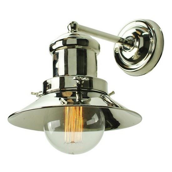 Edison Wall Light Wall Light Polished Nickel