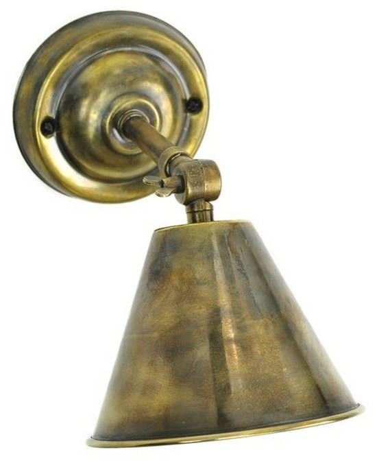 Map Room Wall Light Map Room Adjustable Wall Light Antique Brass