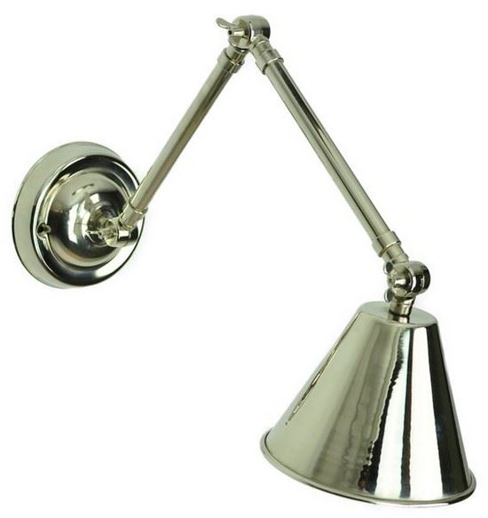 Map Room Wall Light Map Room Double Adjustable Wall Light Polished Nickel