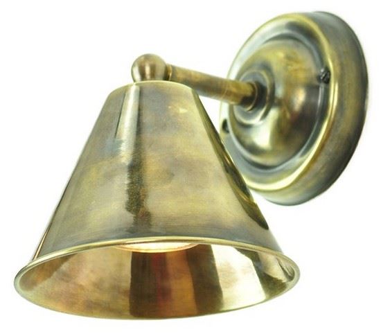 Map Room Wall Light Small Map Room Wall Light Antique Brass