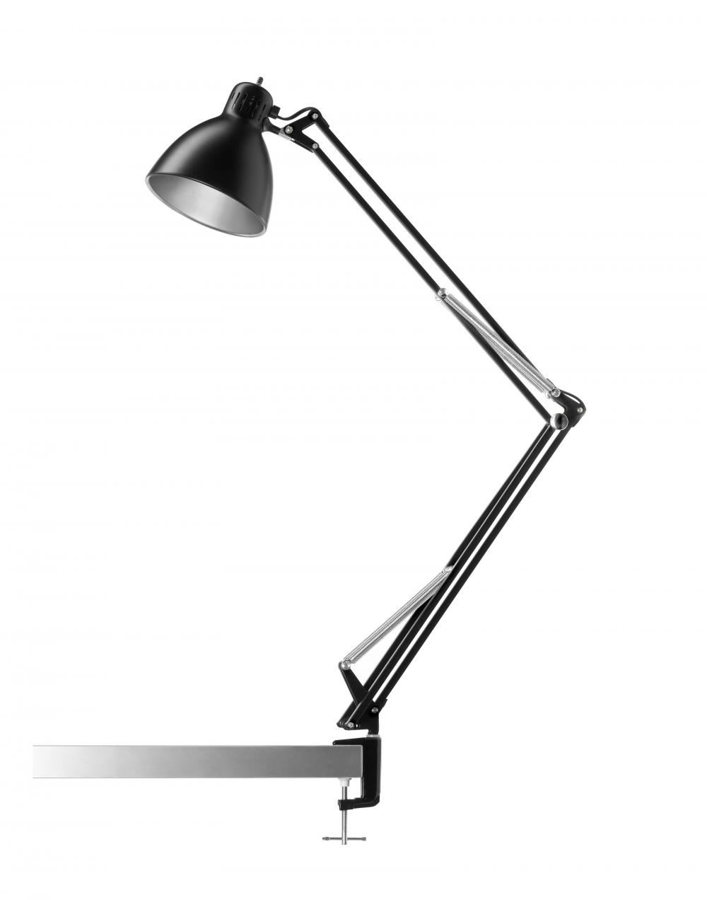 Archi Table Wall Light T1 Black Clamp
