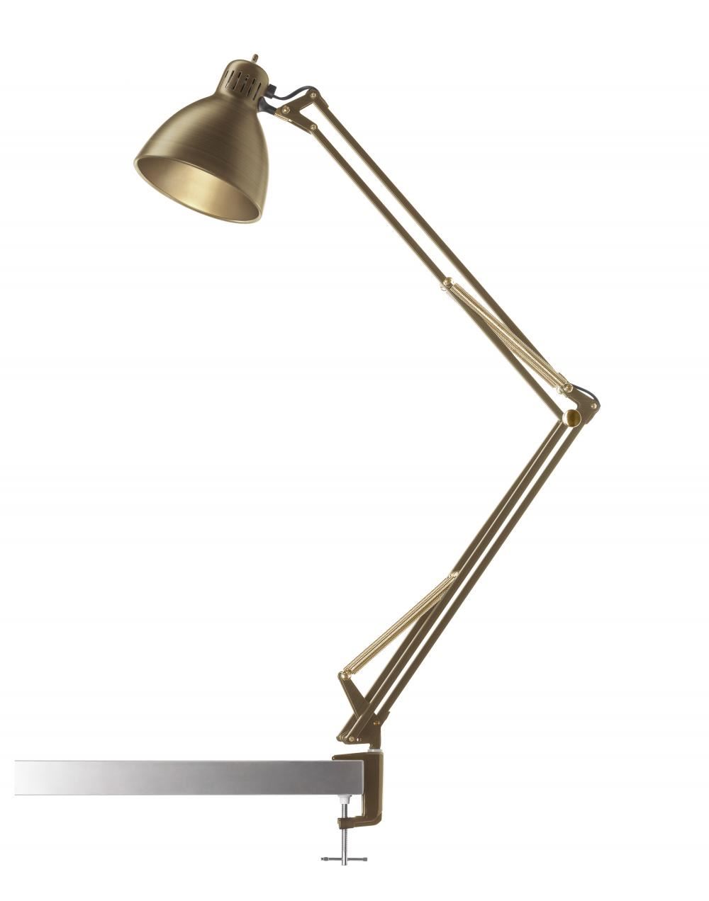 Archi Table Wall Light T2 Brass Clamp