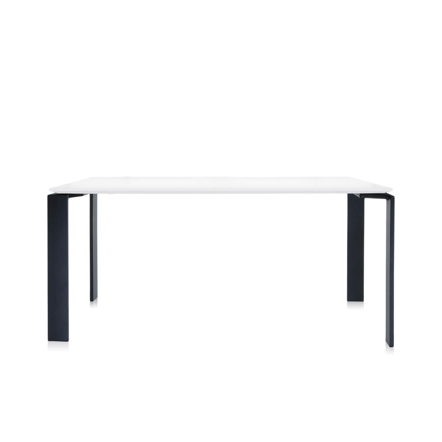 Kartell Four Rectangular Dining Table 158 Black White Designer Furniture From Holloways Of Ludlow