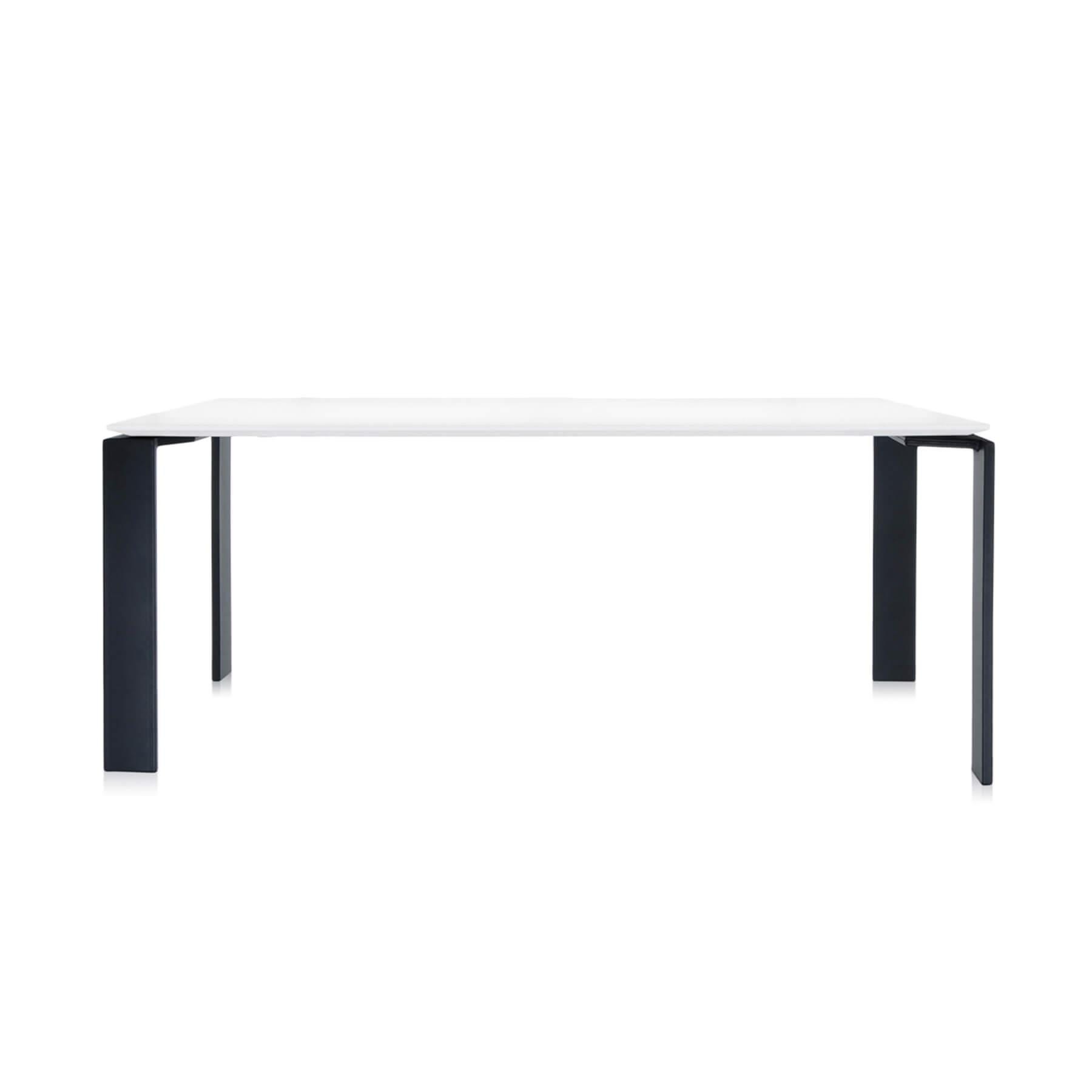 Kartell Four Rectangular Dining Table 190 Black White Designer Furniture From Holloways Of Ludlow