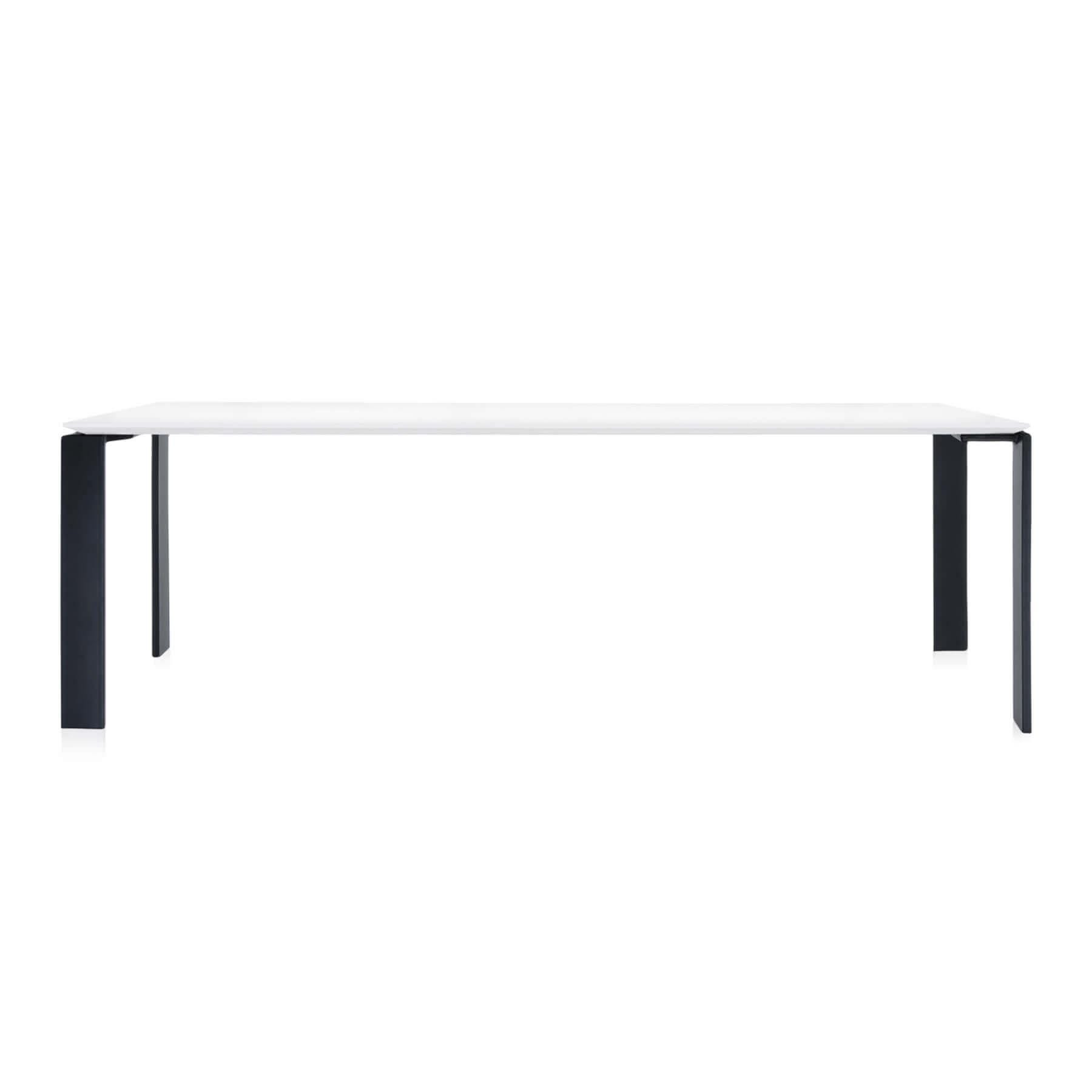 Kartell Four Rectangular Dining Table 223 Black White Designer Furniture From Holloways Of Ludlow