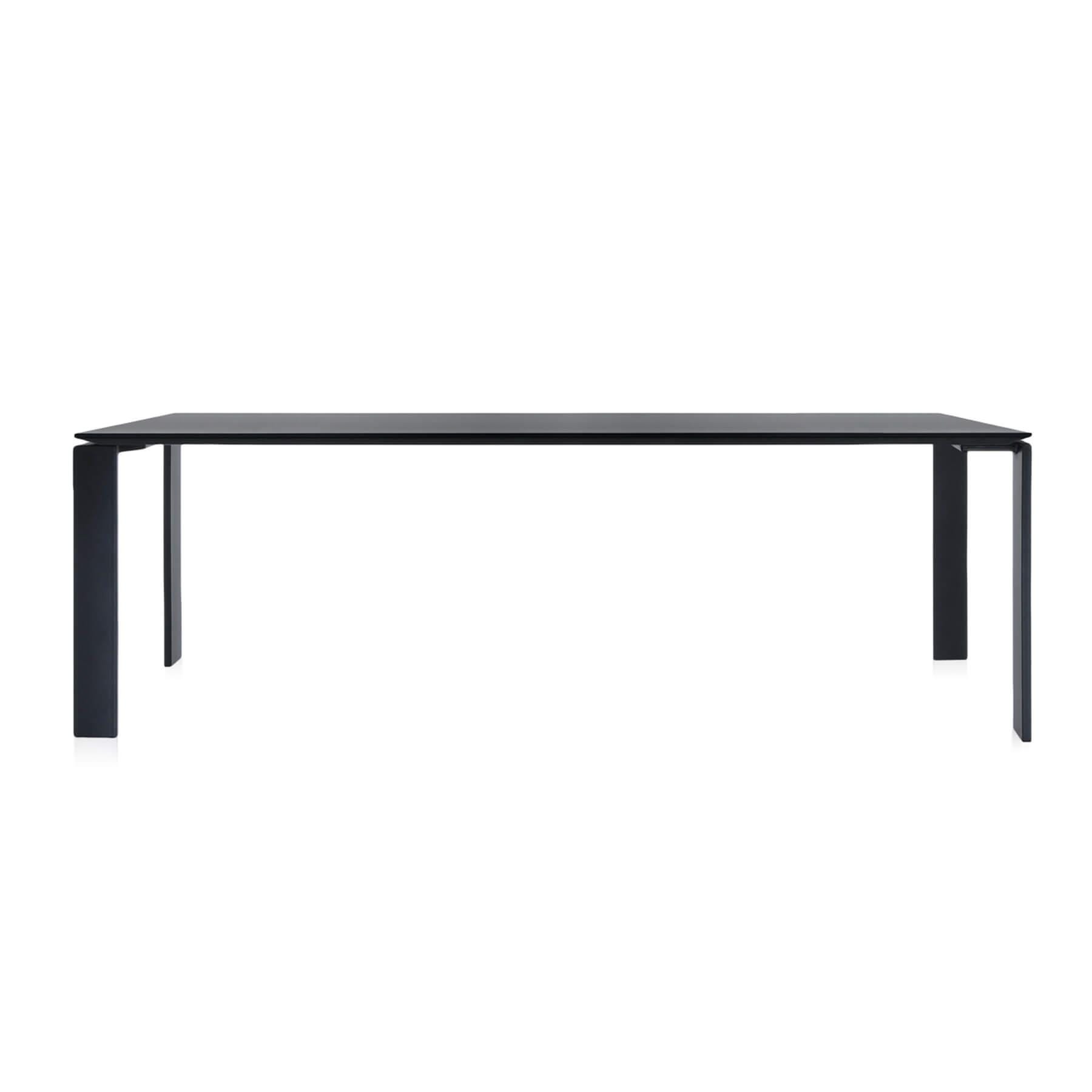 Kartell Four Rectangular Dining Table 223 Black Designer Furniture From Holloways Of Ludlow