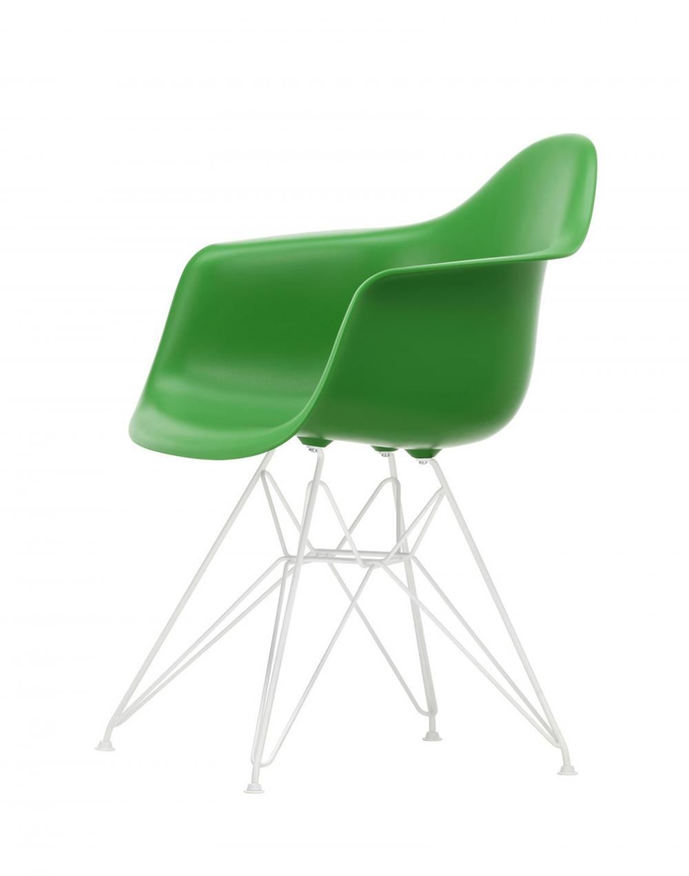 Eames Dar Plastic Armchair White Green
