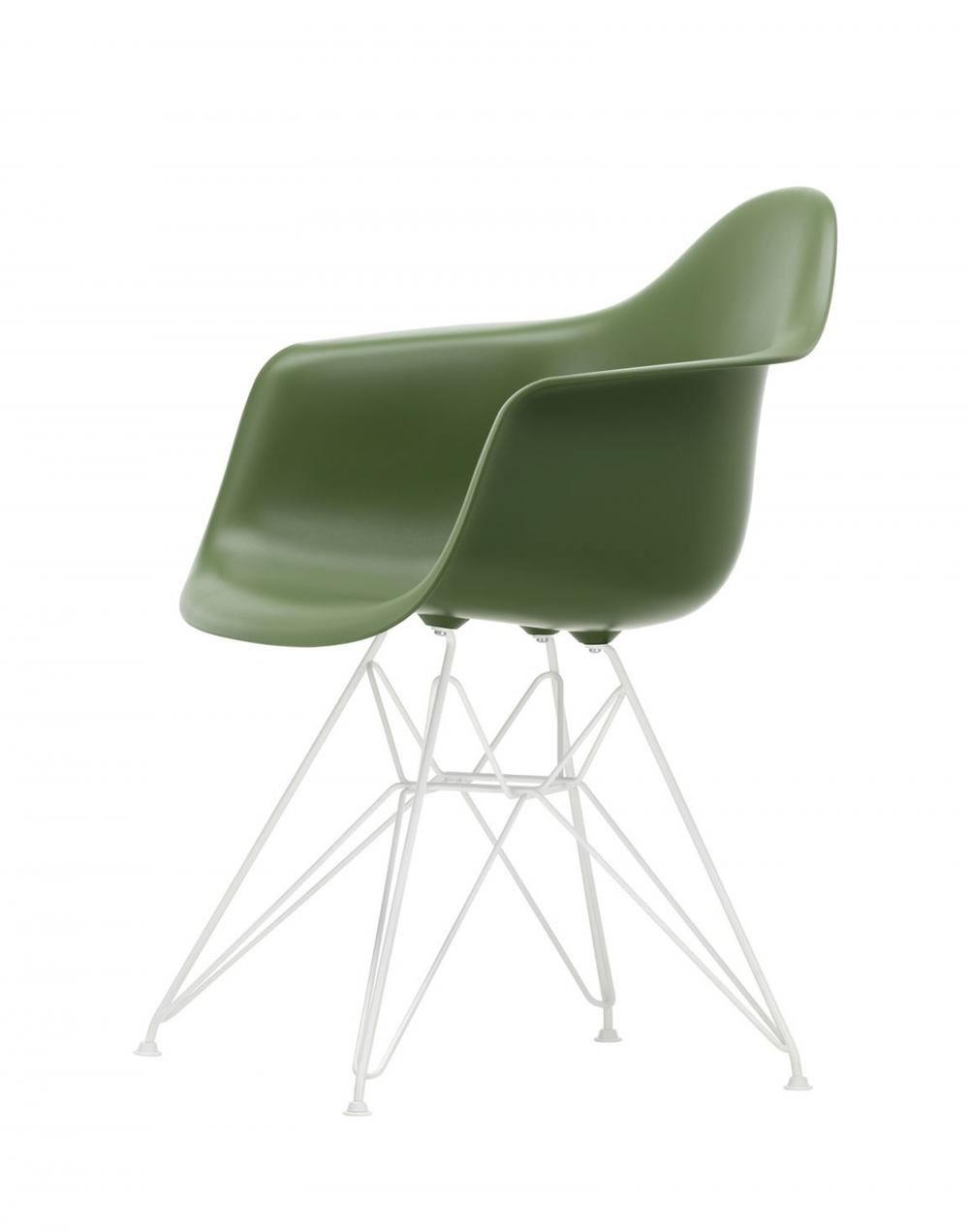 Eames Dar Plastic Armchair White Forest