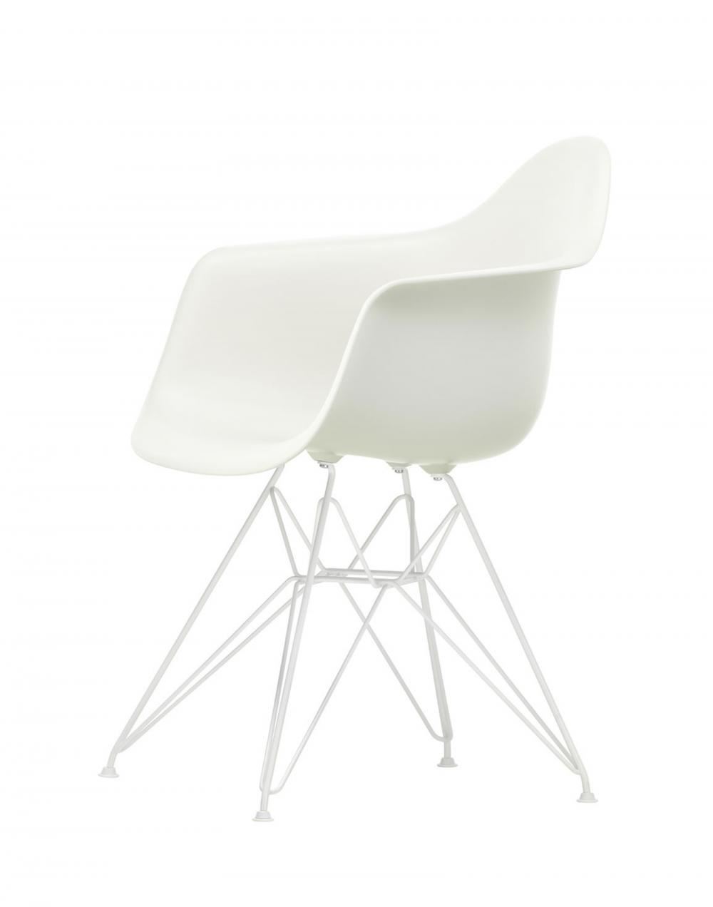 Eames Dar Plastic Armchair White White