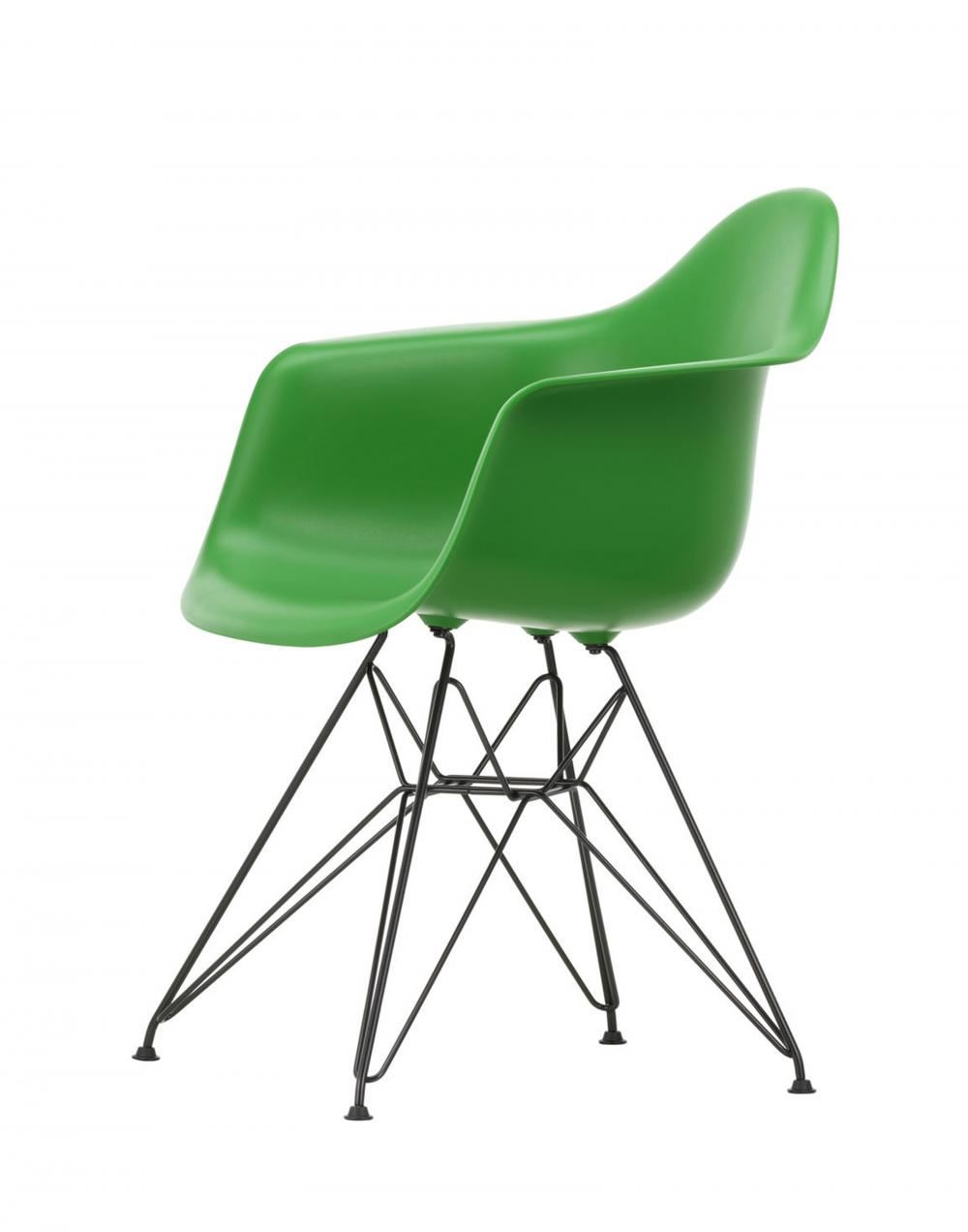 Eames Dar Plastic Armchair Black Green