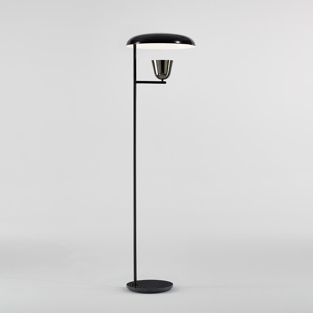 Lightolight Floor Lamp Black Black Chrome With Black Marble Base