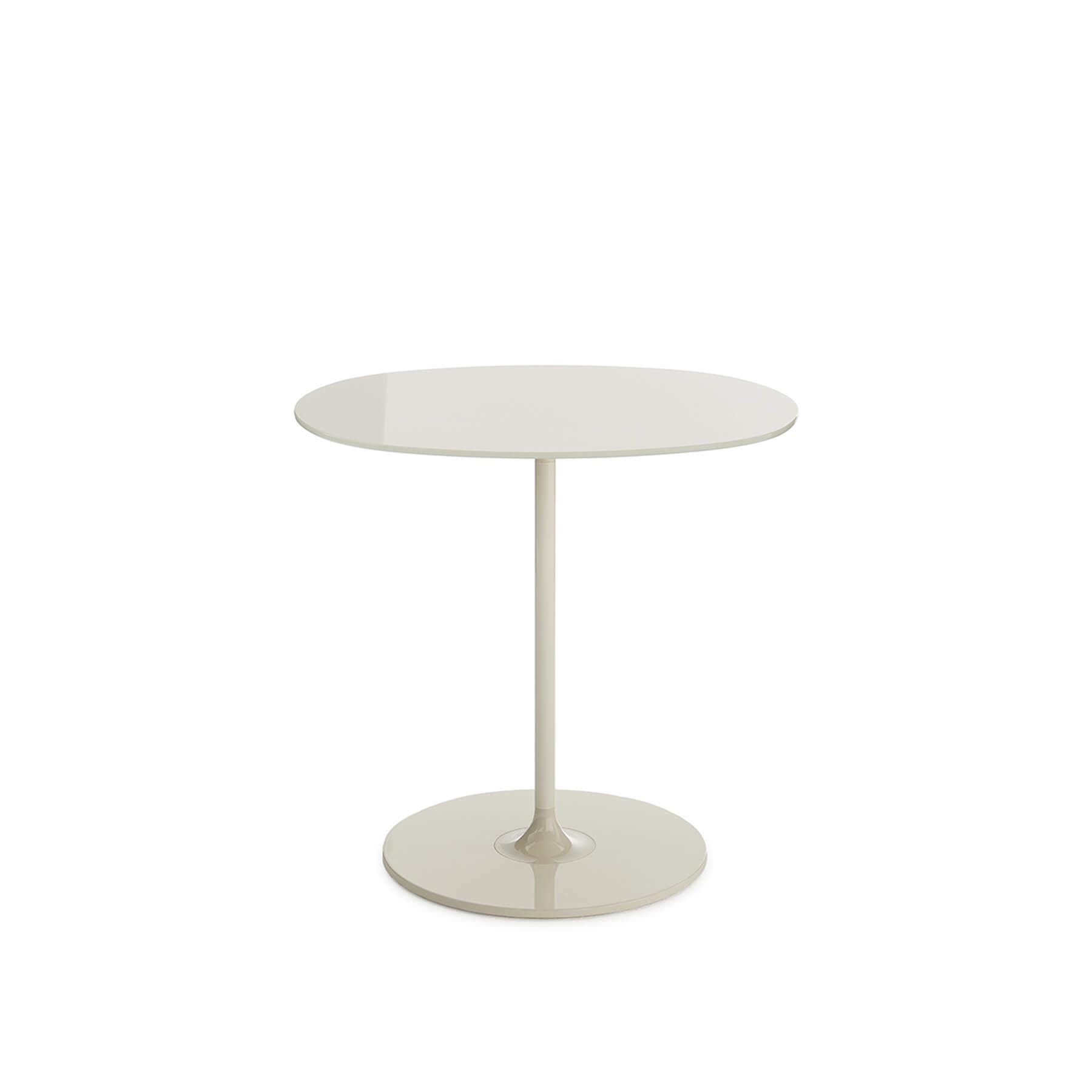 Kartell Thierry 4041 Side Table Warm Beige White Cream Designer Furniture From Holloways Of Ludlow