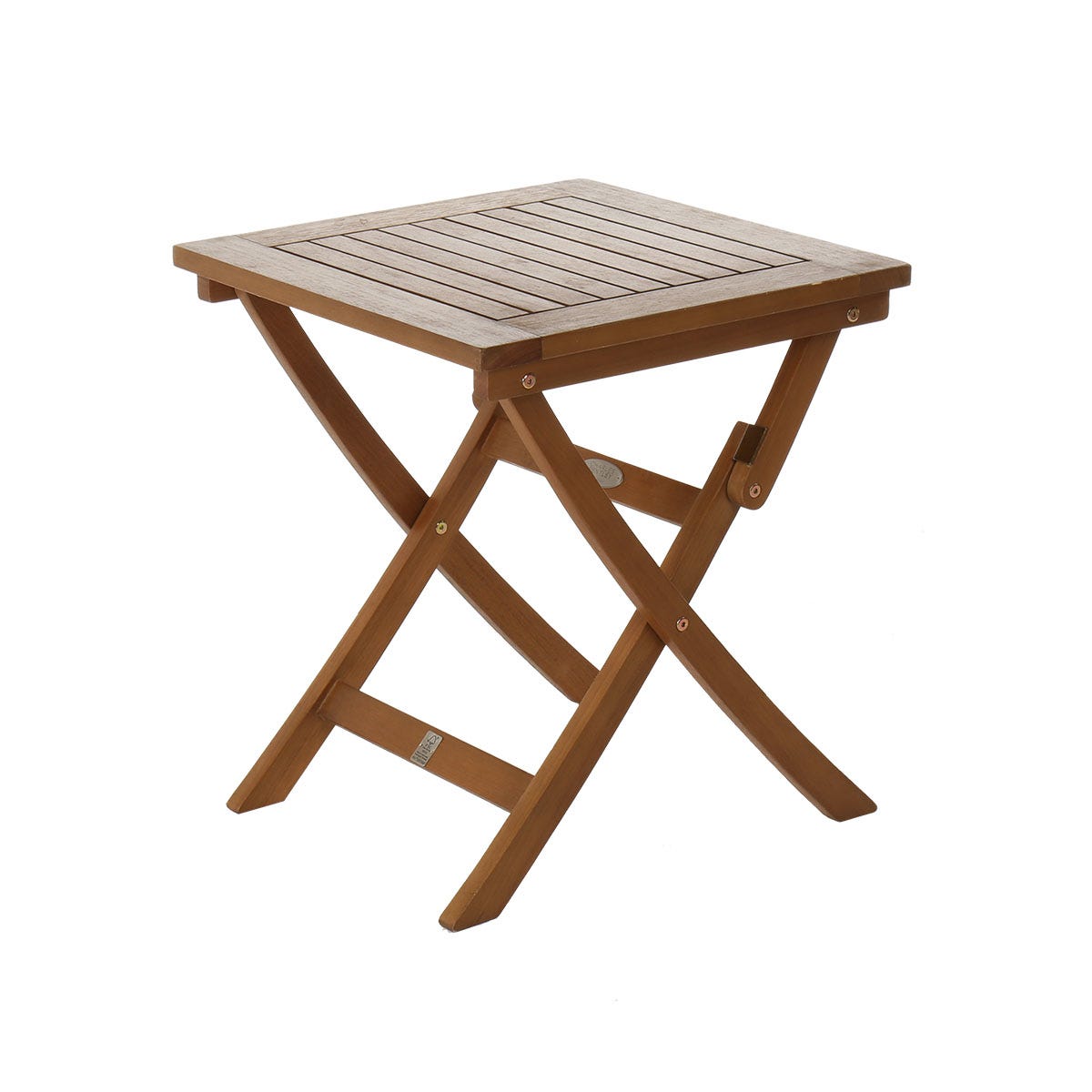 Charles Bentley Fsc Eucalyptus Wooden Small Folding Side Table