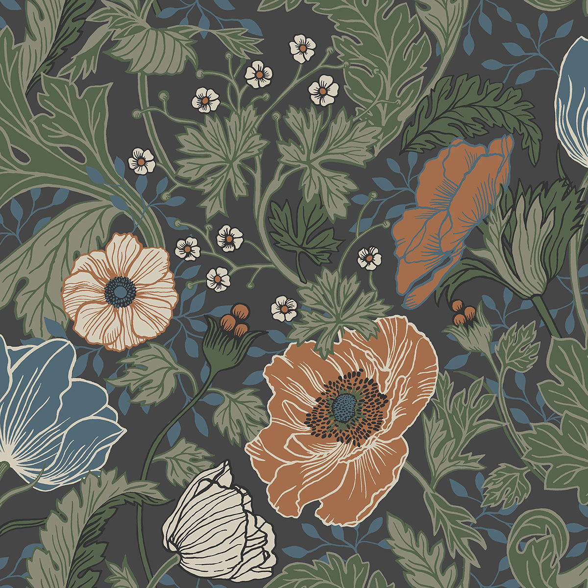 Galerie Apelviken Floral Multicoloured Wallpaper 33003, Multi