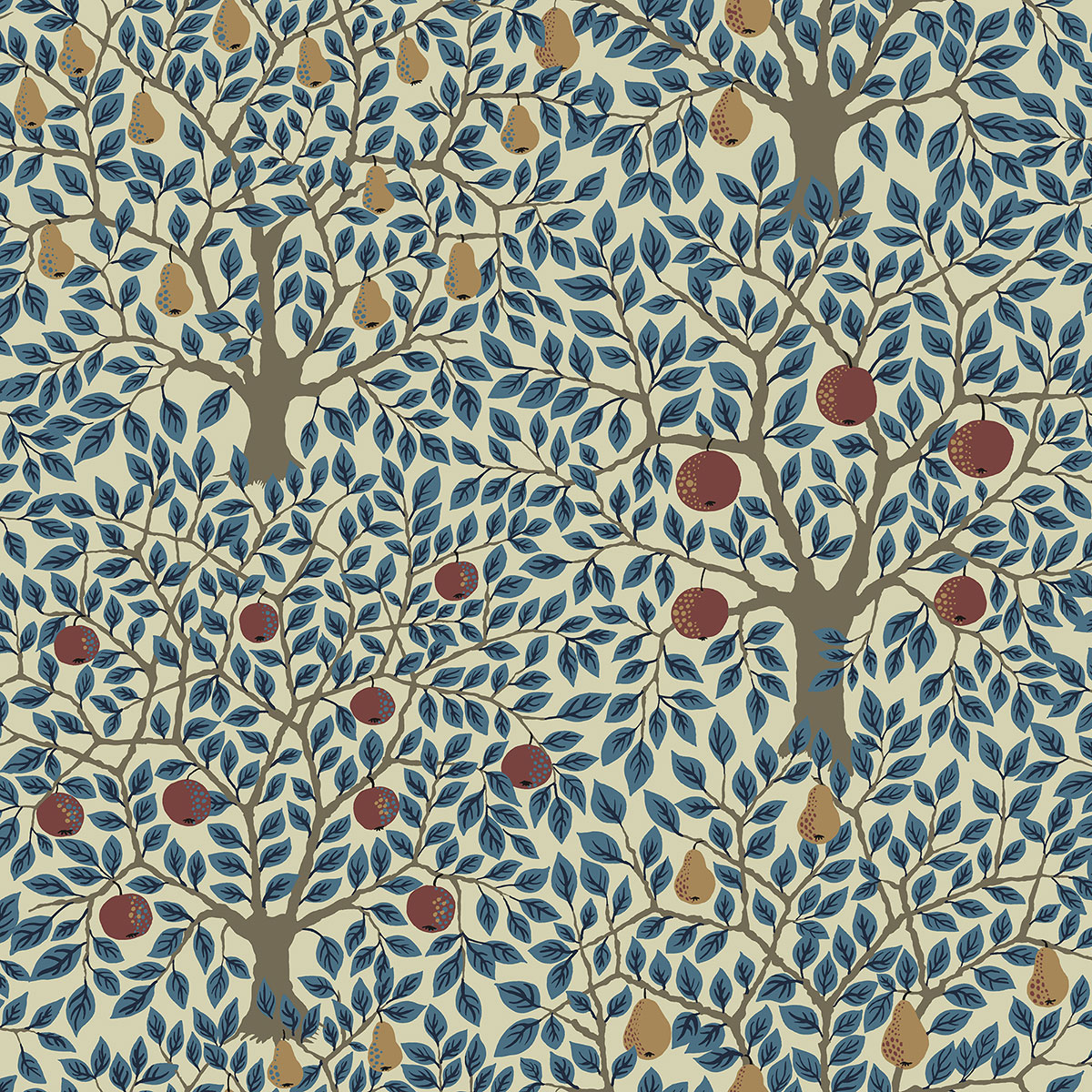 Galerie Apelviken 2 Tree Leaf Blue Wallpaper 33013, Blue