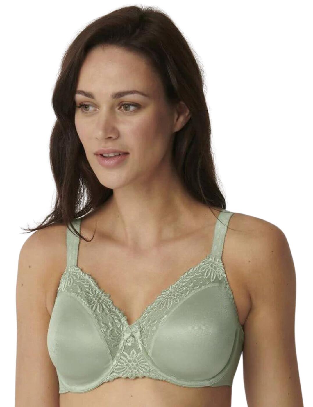 Feel your most confident with Triumph's Ladyform Soft minimiser bra this season. This minimiser bra is supportive and luxe with gorgeous delicate lace embroidered embellishments that adorn the cups and centre bust for a feminine look. This piece will fast become an everyday staple within your collection with the lightweight 3D shaper wires that supports and lifts your curves giving you an elevated appearance. This minimiser bra is as innovative as it is beautiful with its ability to visibly reduce your bust by one cup size for a more sophisticated look. Secured at the rear with a hook and eye closure with fully adjustable shoulder straps for a fully customisable fit.  Hook and eye closure Fully adjustable shoulder straps 3D shaper wires Soft cups Gorgeous lace detailing Visibly reduces bust by one cup size Supportive wide-side wings Pair with the available matching items Country of origin: Morocco Composition: 50% Polyamide &pipe; 41% Polyester &pipe; 9% Elastane Listed in UK sizes  57537-101580 10166306 Full Cup Bra