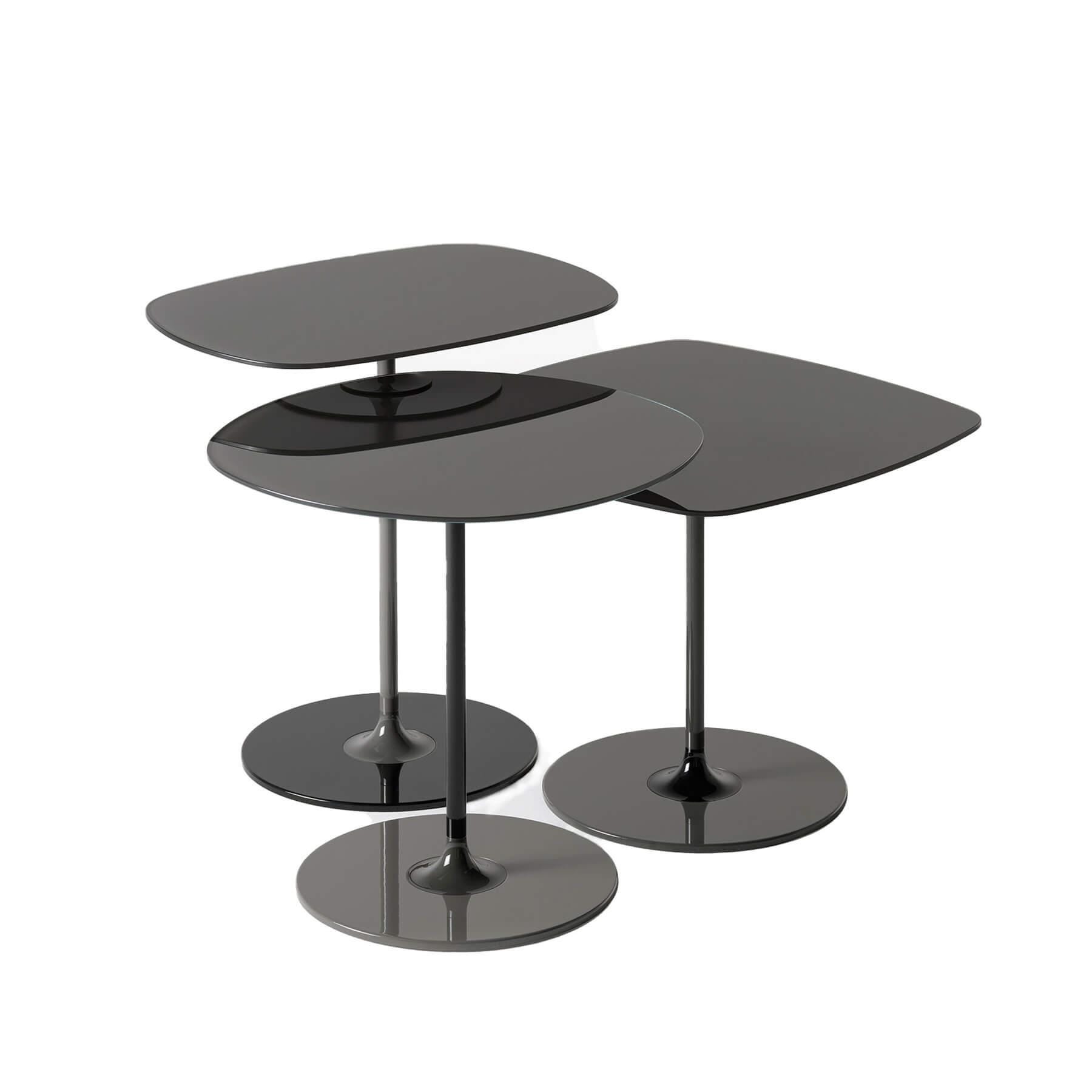 Kartell Thierry Side Table Collection Black Designer Furniture From Holloways Of Ludlow