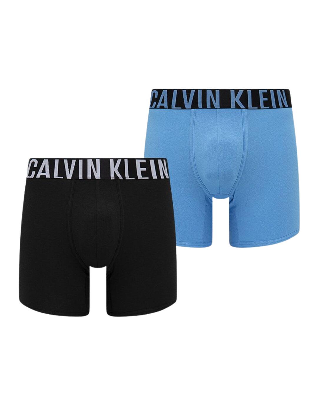 These handy boxer briefs from the Intense Power range by Calvin Klein come in a pair making them the perfect addition to your boxer collection. Cotton being the main material used within these briefs makes them really soft against your skin, allowing for comfortable wear all day, through to the late evening. Also with light breathable material, this makes for an enjoyable experience which makes them old tight boxer's a thing of the past, you'll never look back! Since these are Calvin Klein boxers the waistband doesn't let you forget thanks to the iconic waistband.  Calvin Klein's boxer briefs From the Intense Power series Handy pack of 2 Cotton elastane blend Medium rise waist Calvin Klein's signature elastic waistband Slightly longer on the leg High-stretch material, making for a comfortable fit Comfortable, everyday wear Soft against your skin Rests gently on your waistline Country of origin: Vietnam Composition: 95% Cotton &pipe; 5% Elastane Listed in UK sizes  57617-101672 000NB2603A Men's Boxer Brief 2 PaCK