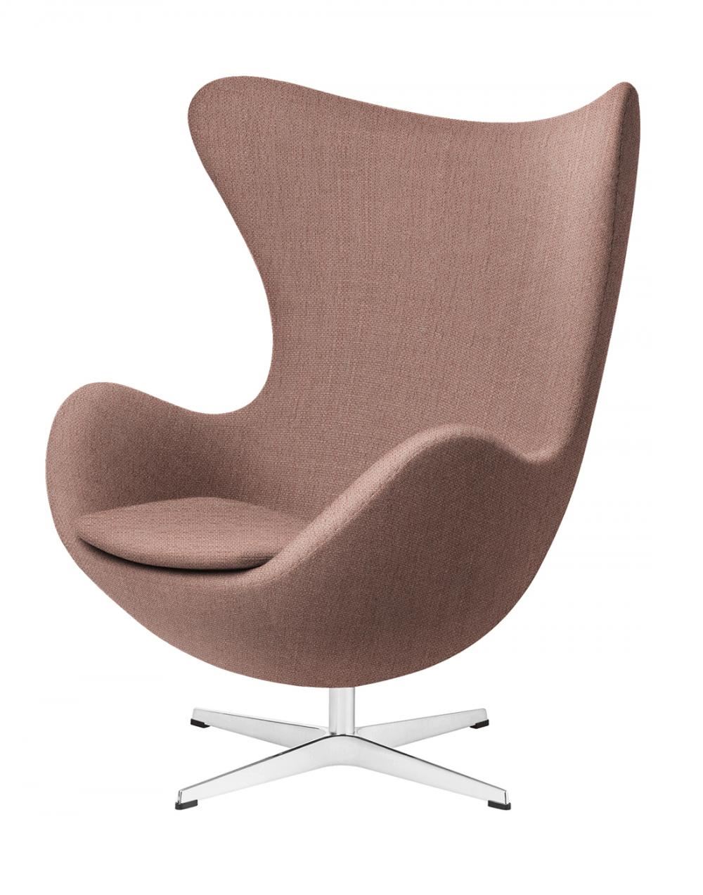 Egg Lounge Chair Footstool Orange Red Christianshavn Matching Fabric Footstool