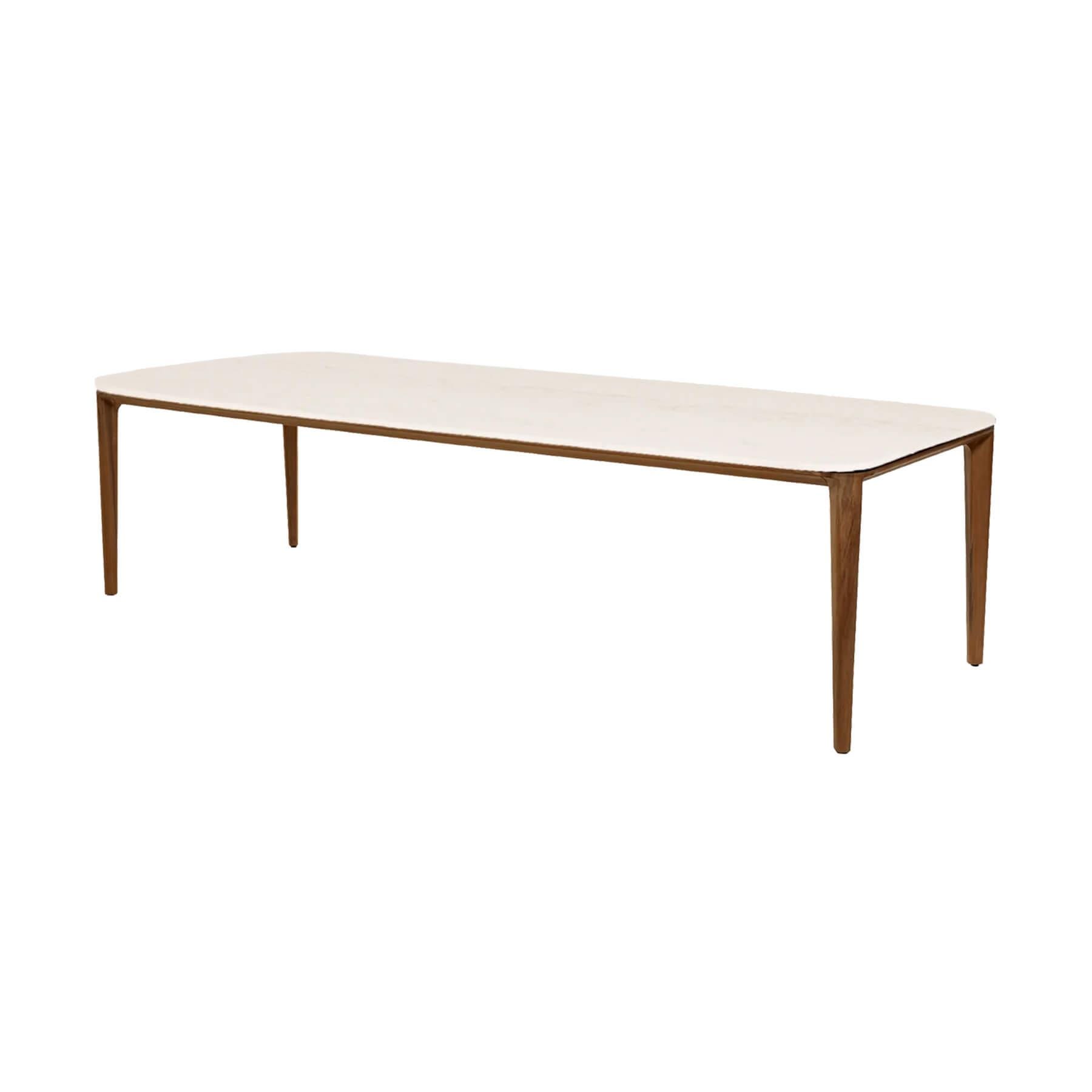 Caneline Aspect Dining Table Ceramic Travertine Look Cream Designer Furniture From Holloways Of Ludlow