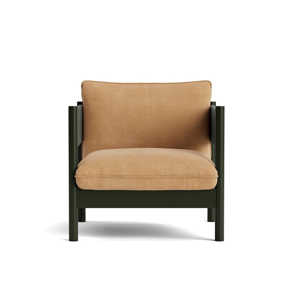 Arbour Club Armchair Bottle Green Waterbased Lacquered Beech Base With Linara 142
