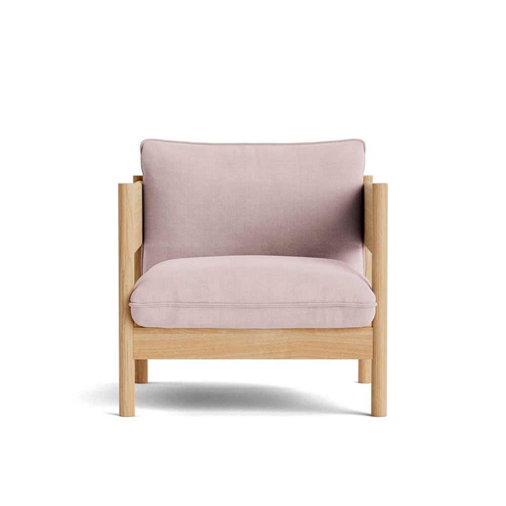 Arbour Club Armchair Oiled Waxed Oak Base With Linara 415