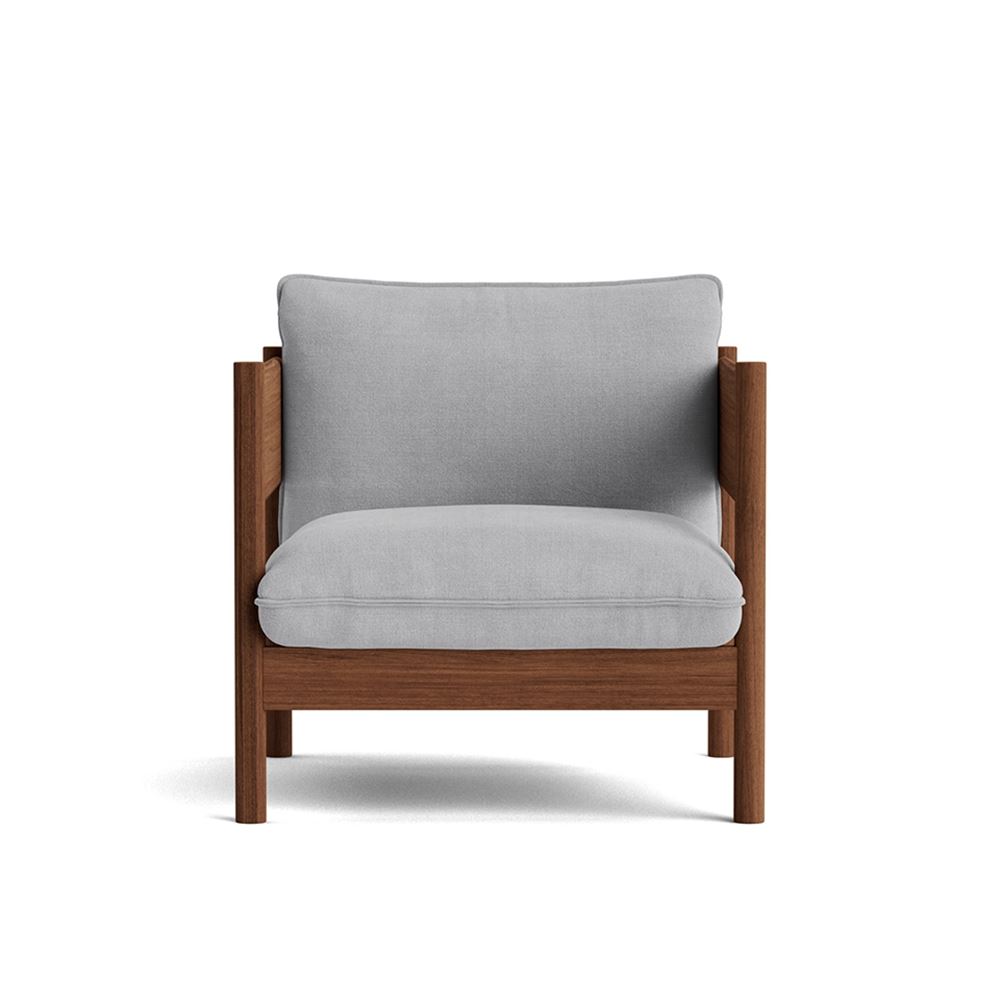 Arbour Club Armchair Oiled Waxed Walnut Base With Linara 443