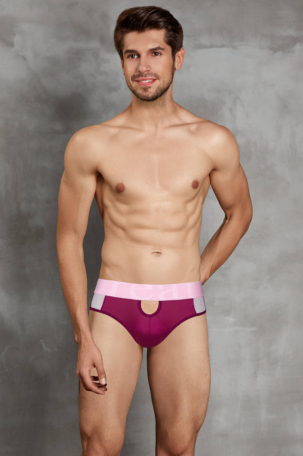 Shop silky sheer men's underwear thongs – the sexy Doreanse 1224 Cheeky Brief is a male slip with a keyhole over the pouch. Buy online. Plain parcel