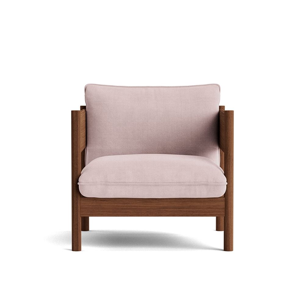 Arbour Club Armchair Oiled Waxed Walnut Base With Linara 415