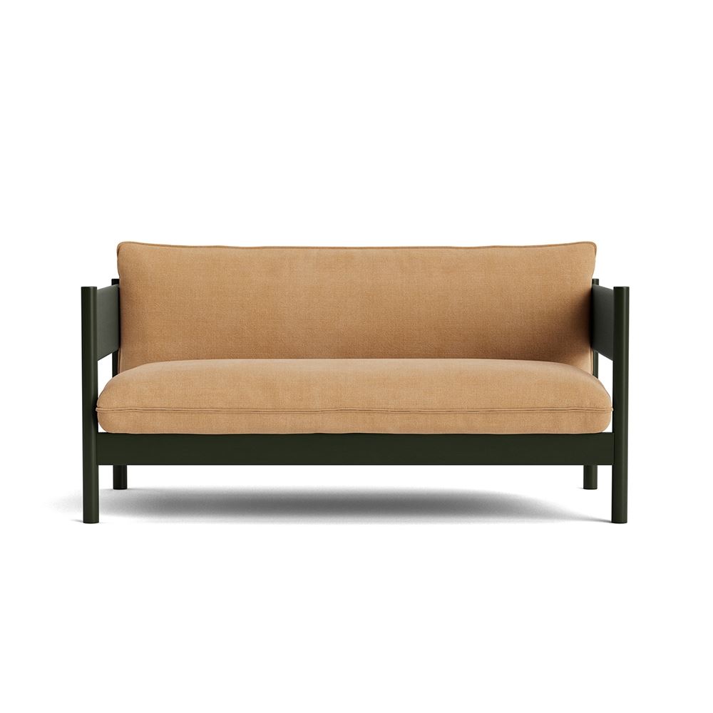 Arbour Club Sofa Bottle Green Waterbased Lacquered Beech Base With Linara 142