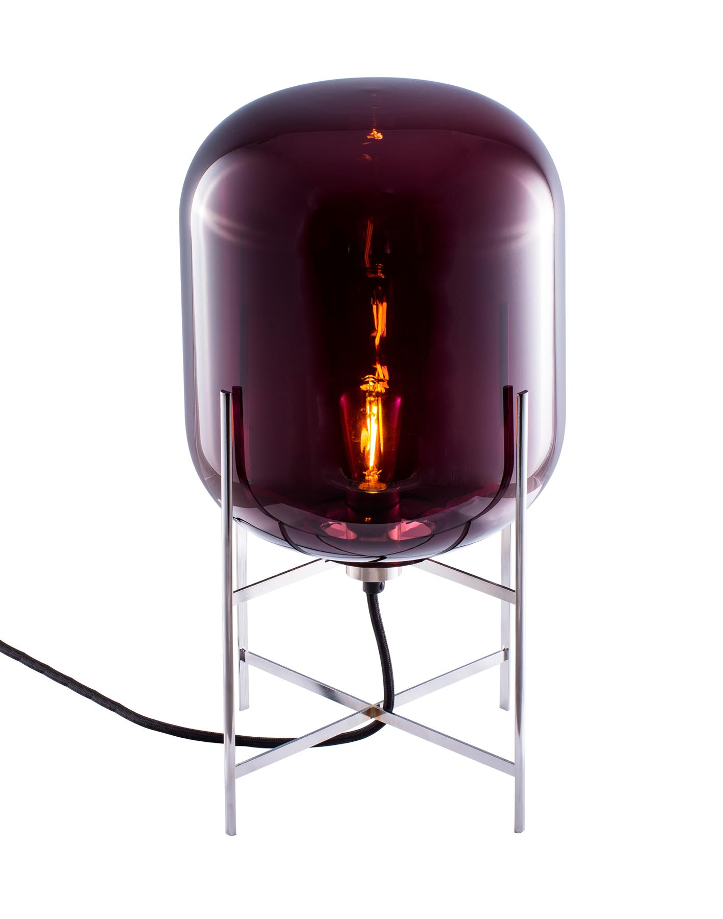 Oda Table Light Aubergine White