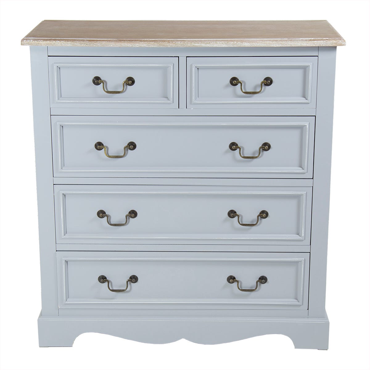 Loxley Chest Of 5 Drawers Grey