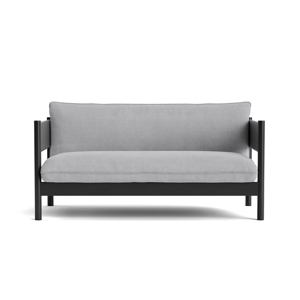 Arbour Club Sofa Black Waterbased Lacquered Beech Base With Linara 443