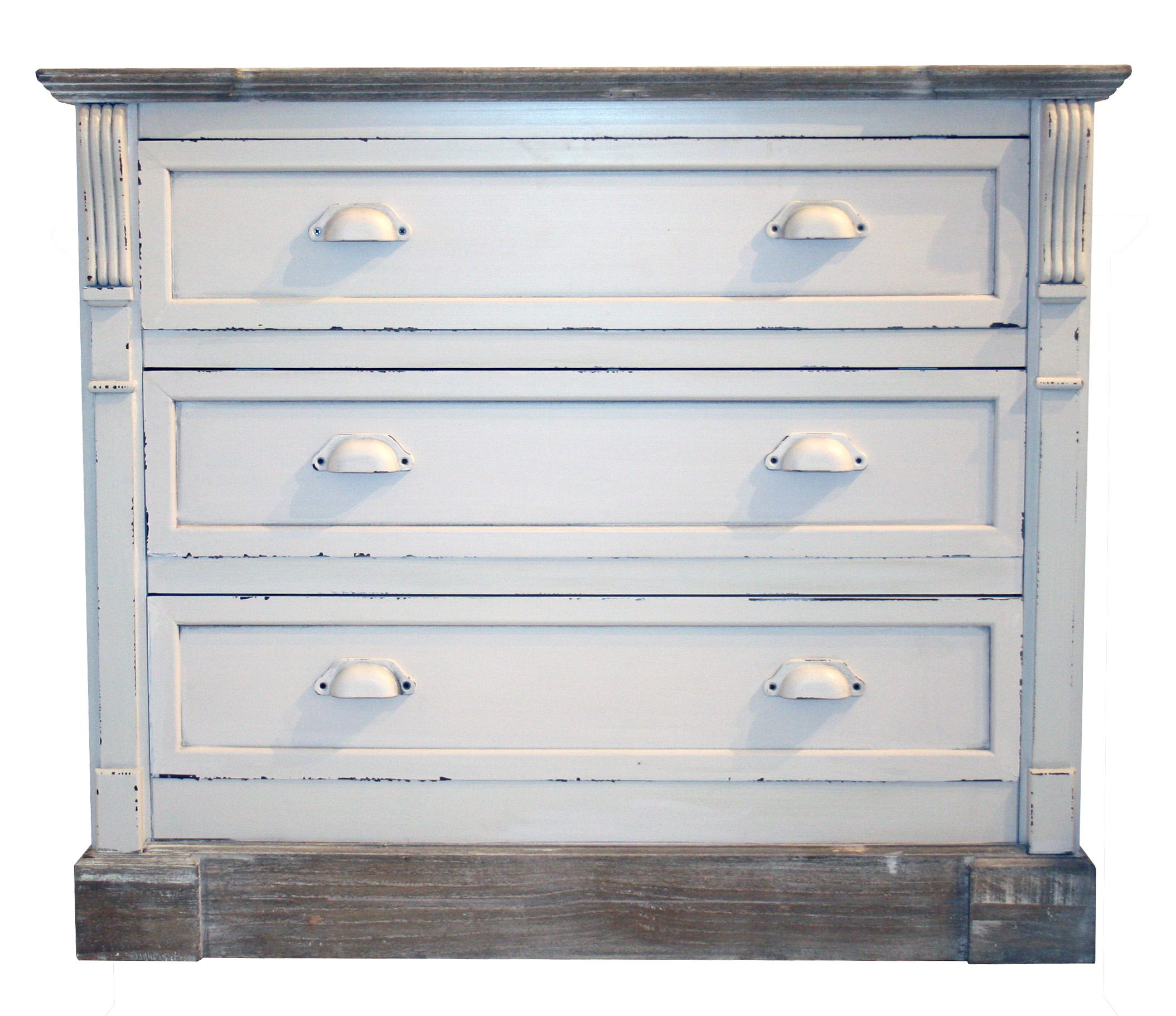 Shabby Chic Chest Of 3 Drawers White