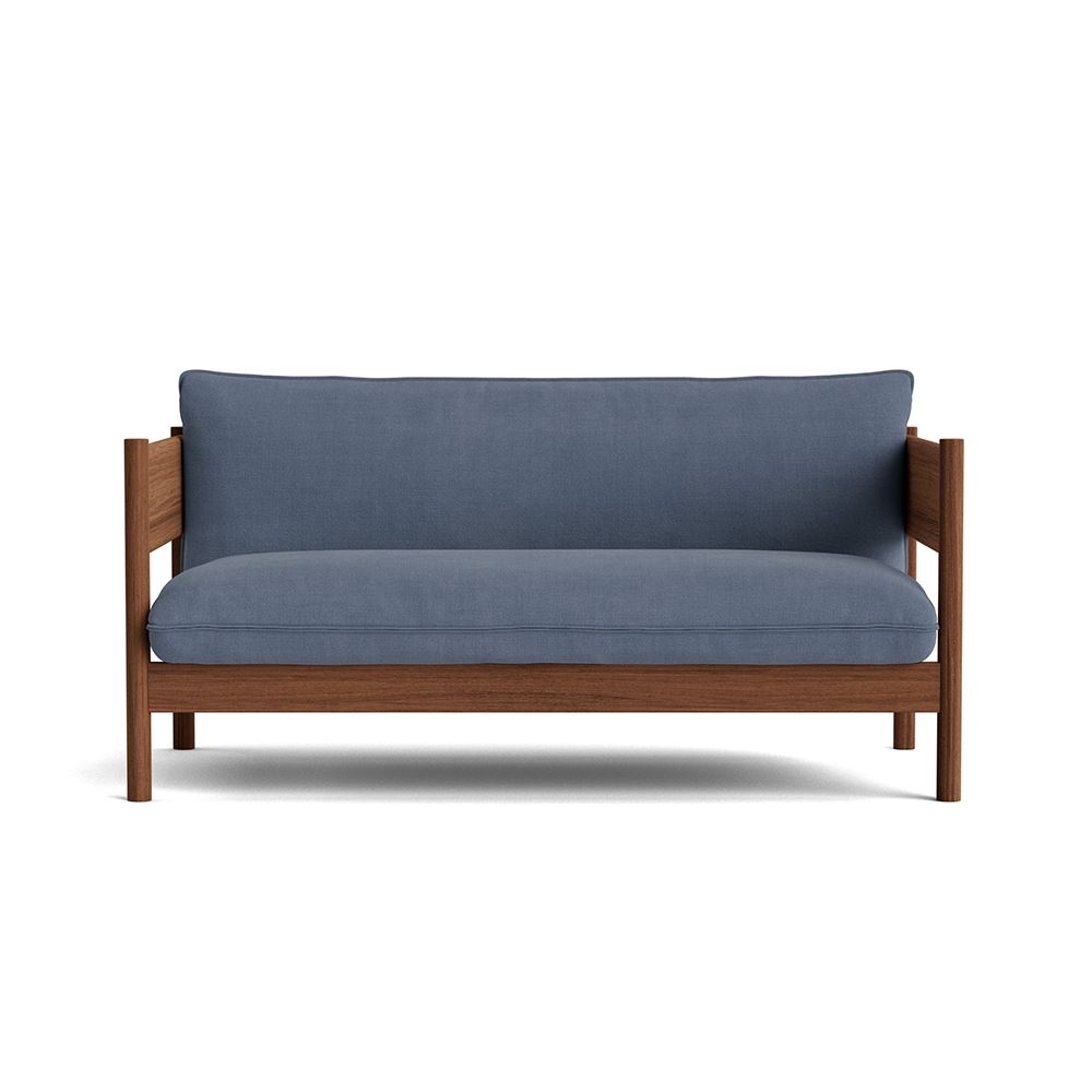 Arbour Club Sofa Oiled Waxed Walnut Base With Linara 198