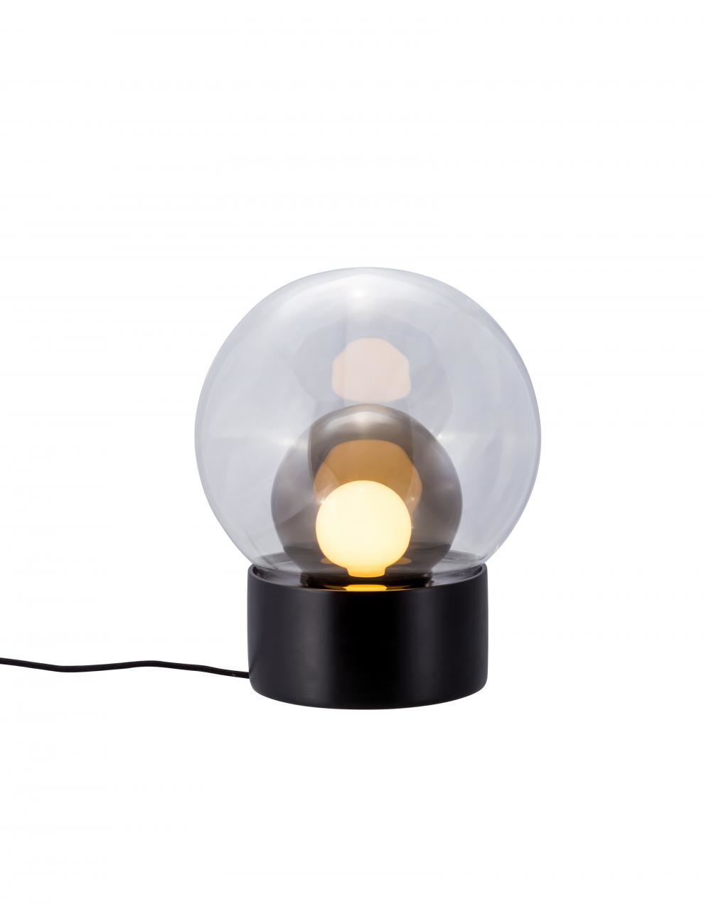 Boule Table Light Small Transparent Smoky Grey Black