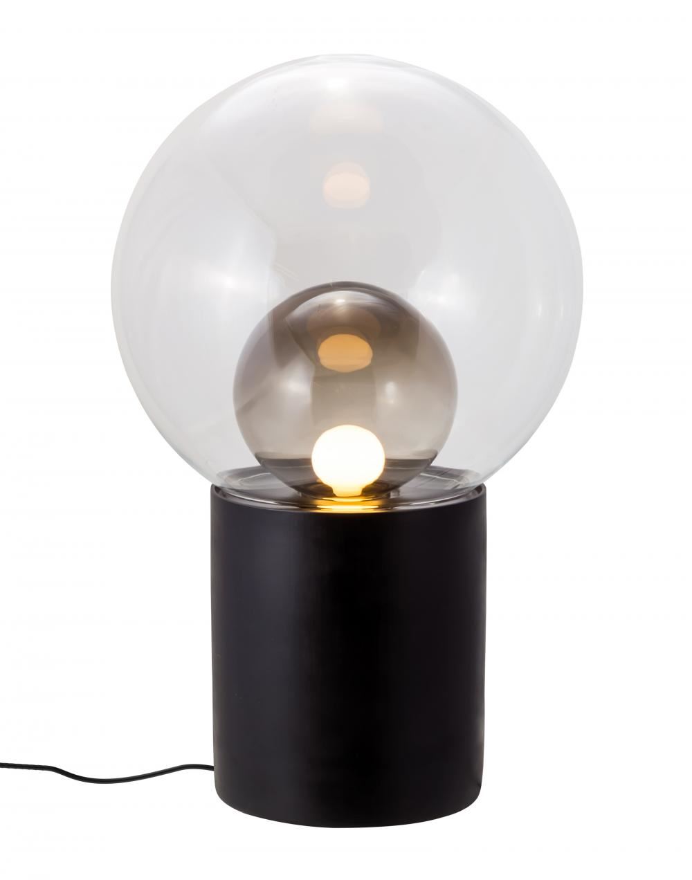 Boule Table Light High Transparent Smoky Grey Black