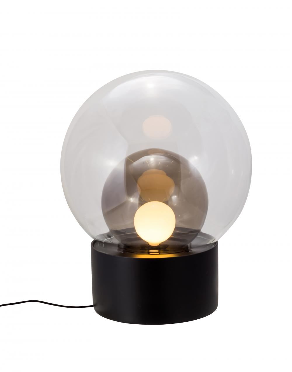 Boule Table Light Medium Transparent Smoky Grey Black