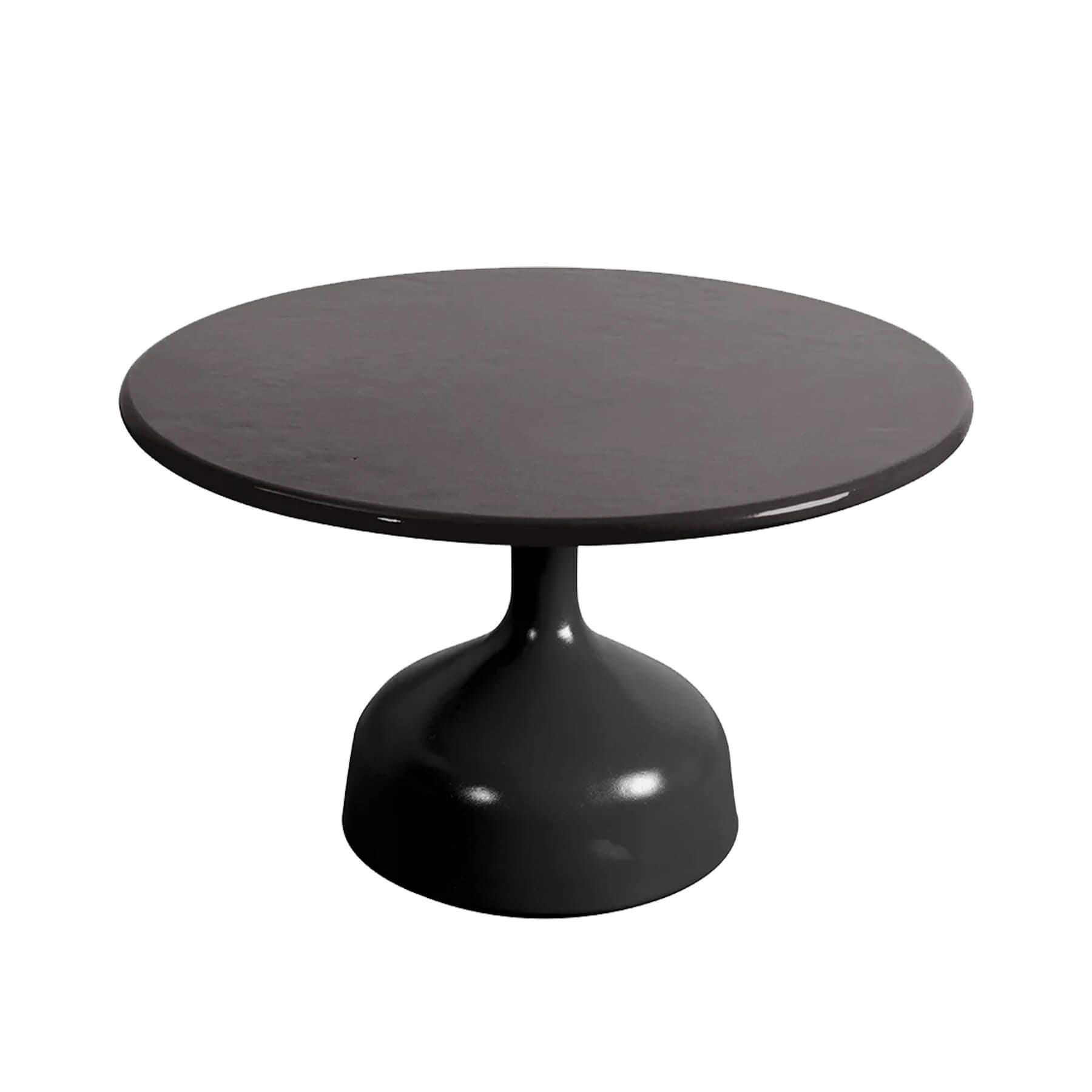 Caneline Glaze Coffee Table Large Lava Grey Base Black Lava Stone Top Designer Furniture From Holloways Of Ludlow