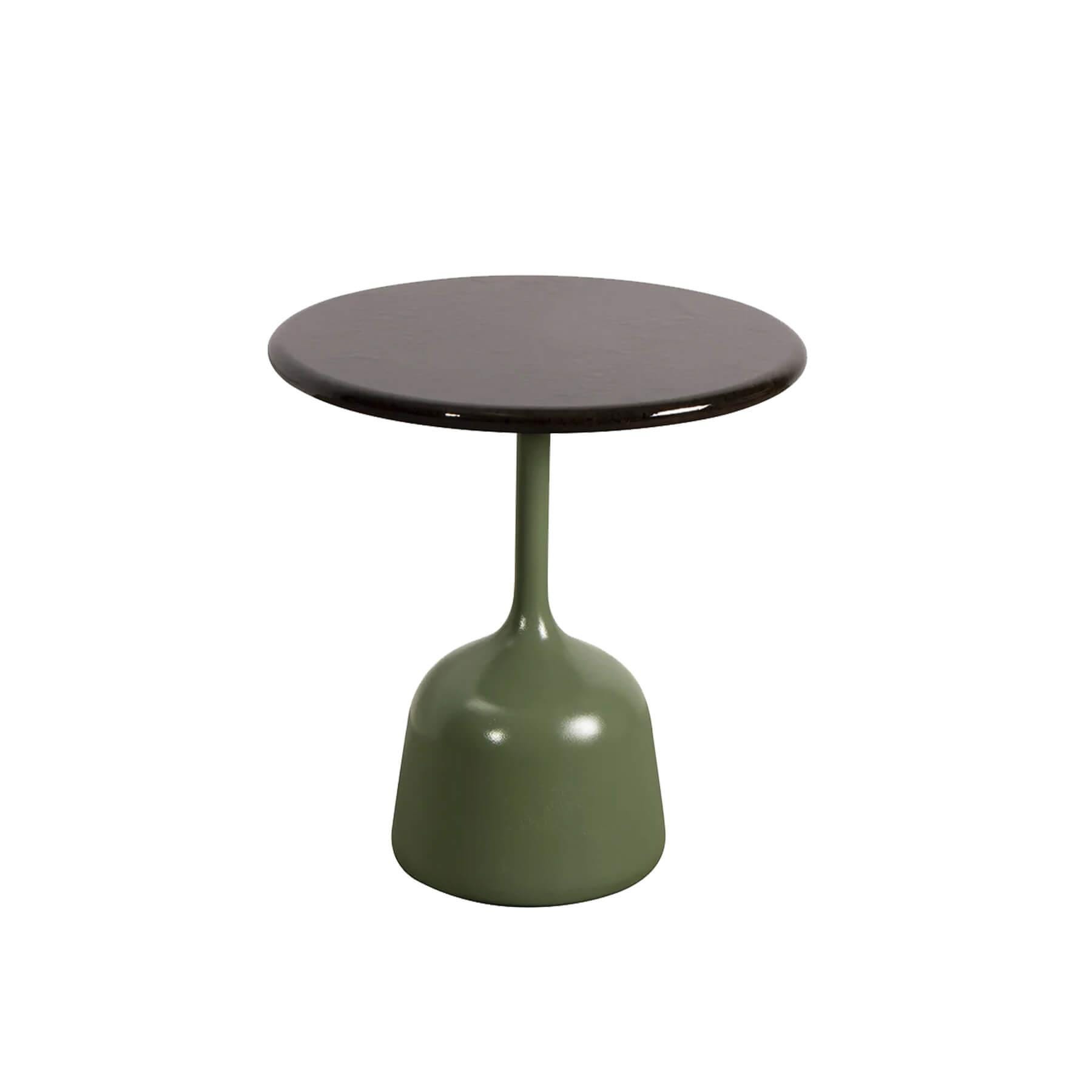 Caneline Glaze Coffee Table Small Olive Green Base Black Lava Stone Top Designer Furniture From Holloways Of Ludlow