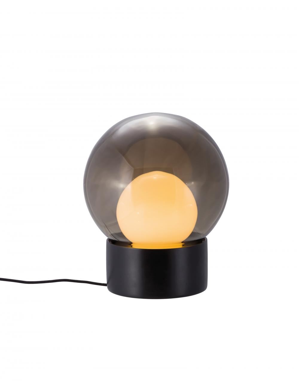 Boule Table Light Small Smoky Grey Opal White Black