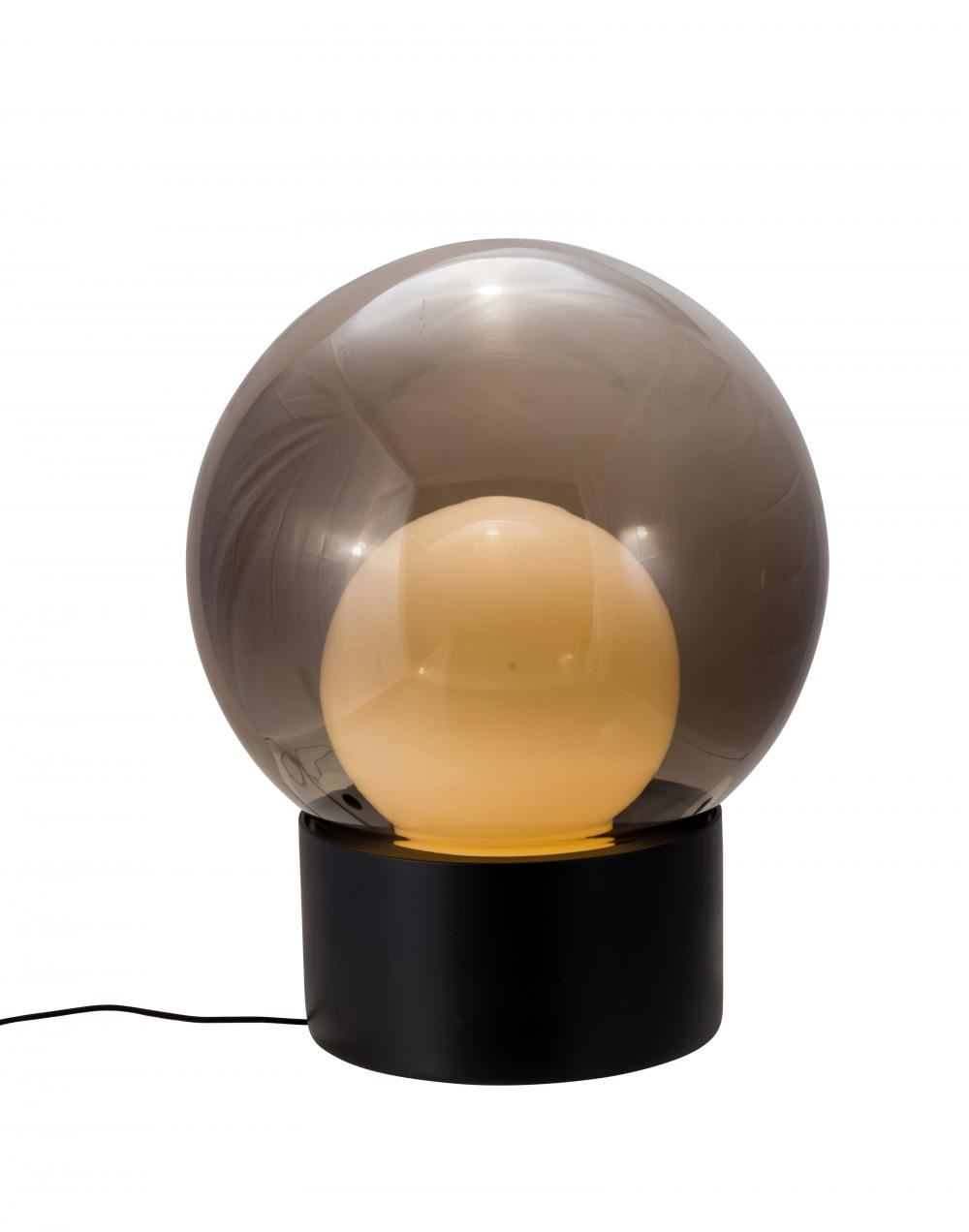 Boule Table Light Medium Smoky Grey Opal White Black